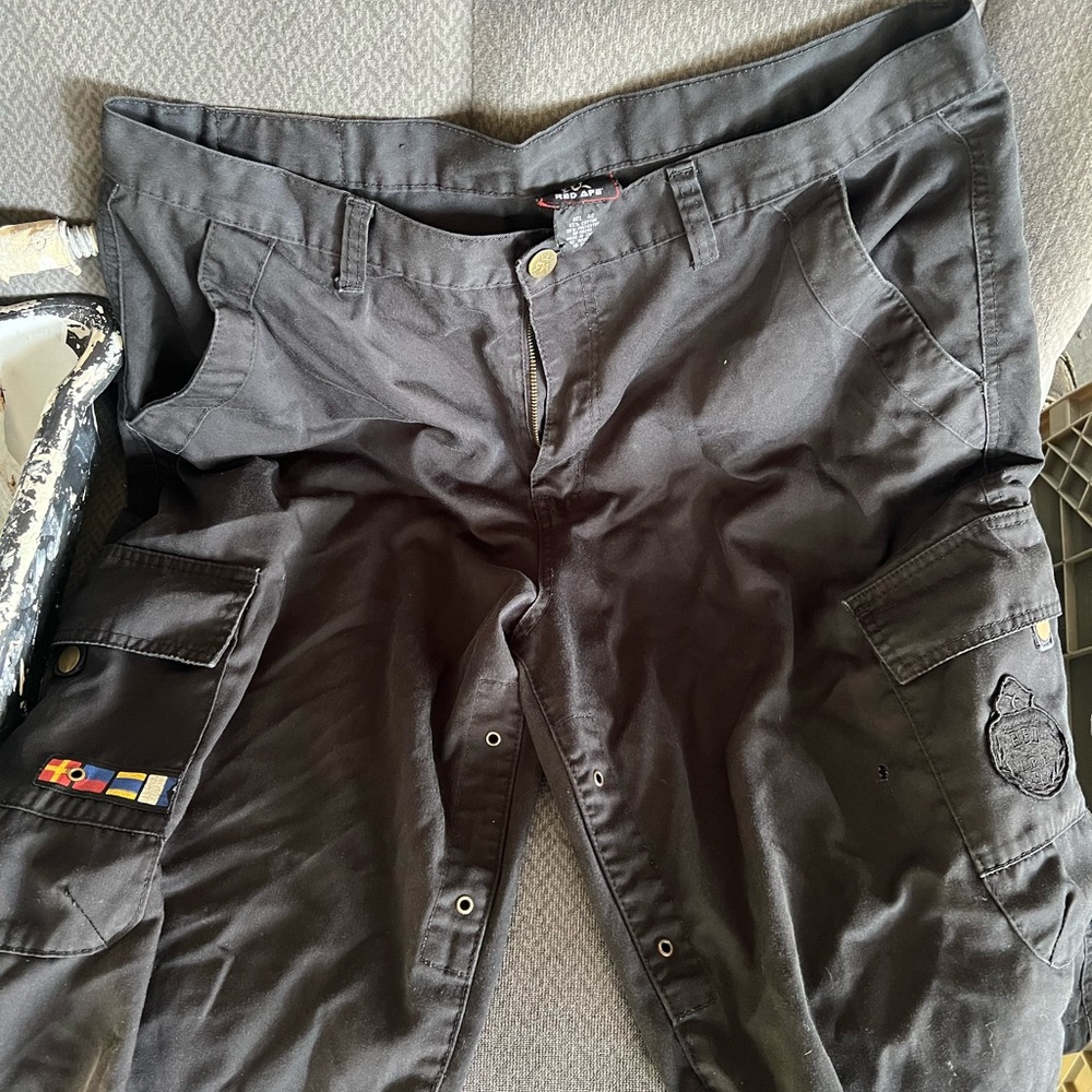 Red Ape Black Cargo Pants